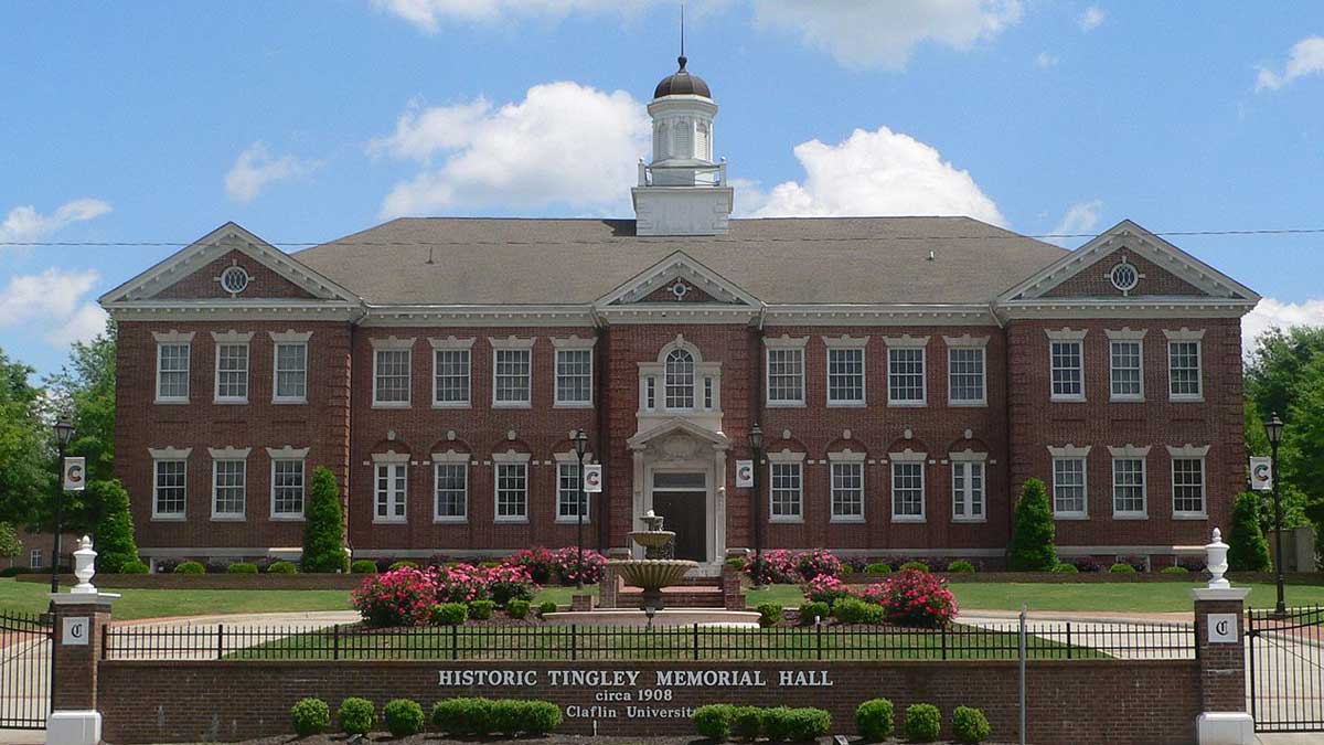 a long shot of Claflin University